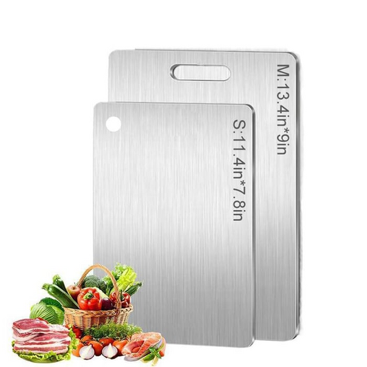 🔥 Stainless Steel Double Sided Chopping Board