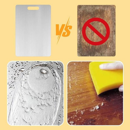 🔥 Stainless Steel Double Sided Chopping Board