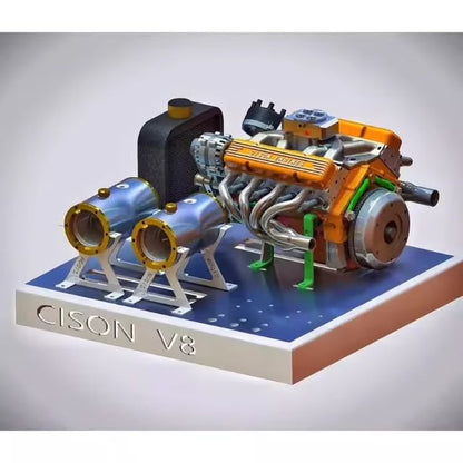 Gasoline OHV V8 Small-block Engine Model Kits